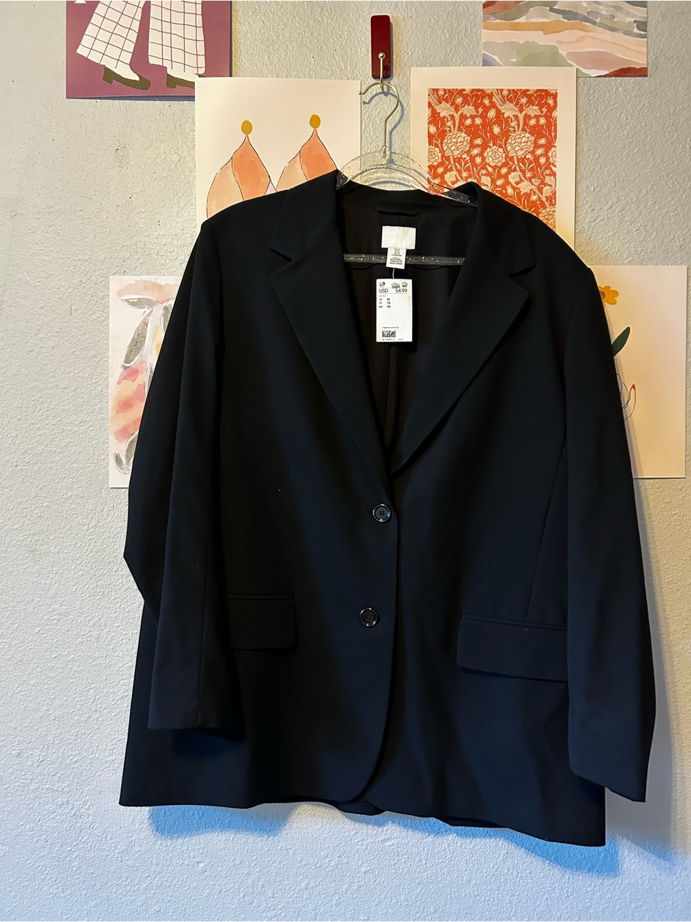 H&M Black Single-Breasted Blazer - Women’s Tailored Jacket